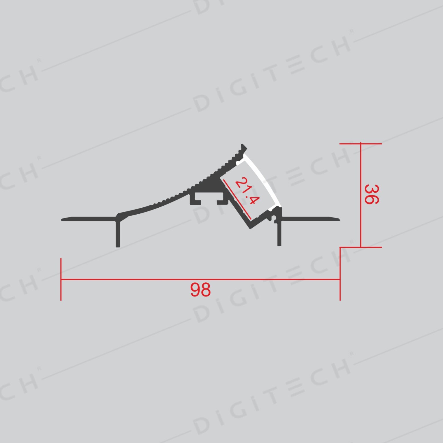 DG-A082 Trimless Led Profile – Digitech Lights